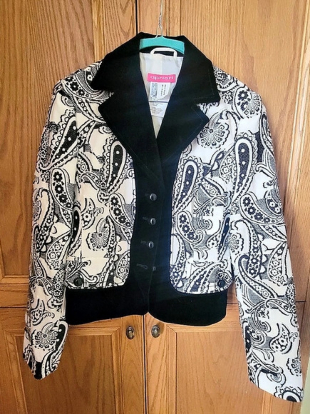 Vintage Apriori Women's Paisley Blazer